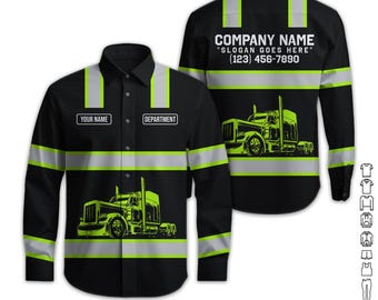 Custom Tow Truck Work Shirt: Gift For Trucking Lover Uniform Delivery Team Logistics Company