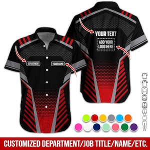 Personalized Work Shirt, Custom Department Shirt, Add Name and Logo Shirt, Uniform Work Shirt, Custom Job Title Shirt, Company Uniform Shirt