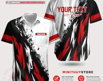 Custom Racing Work Shirt, Personalized Motorsport Uniform, Speed Style Crew Apparel