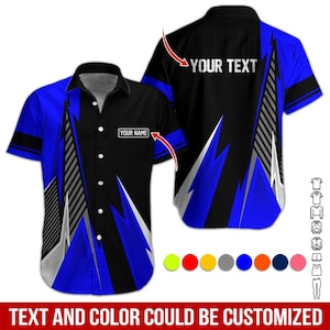 Custom Work Shirt with Name and Logo, Personalized Uniform Button Down Shirt for Team, Company, Business Staff, Mechanic Shop, Garage, Crew