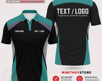 Custom Motorsport Pit Crew Polo Shirt, Personalized Racing Team Uniform