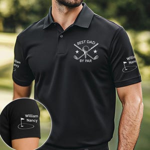 Custom Embroidered Golf Polo Shirt for Grand Dad, Custom Personalized Mens Polo, Father&#39;s Day Gift, Golf Lover Present, Unique Golf Apparel