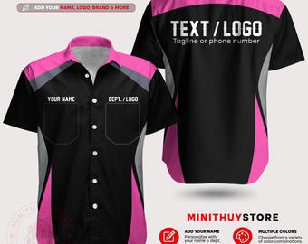Custom Work Shirts, Personalized Name Logo Team Apparel