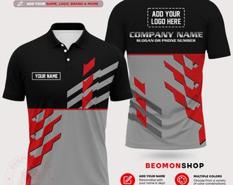 Custom Polo Shirt, Personalized Work Polo, Company Logo Polo, Custom Uniform Shirt, Mechanic Team Polo