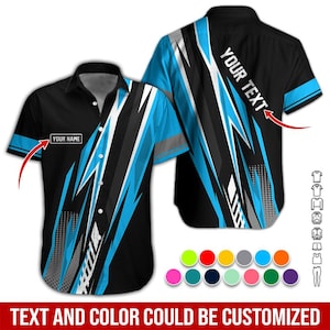 Custom Work Shirt, Personalized Name and Department Shirt, Utility Worker Shirt, Mechanic Uniform Shirt, Custom Shirt, Pit Crew Racing Shirt