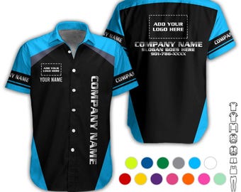 Camisa de uniforme de empresa personalizada / Logotipo, nombre y colores personalizados / Ropa de trabajo para mecánicos, técnicos y conductores de camiones