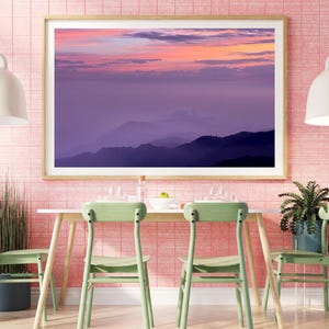 Fotografia artistica da parete Montagne I Paesaggio montano I Tramonto I Cielo I Murale I Poster I Arte I Stampa artistica I Earthheart Studio