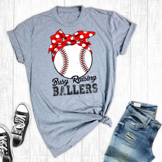 Download Busy Raising Ballers Baseball Mom Shirts Baseball Shirt | Etsy