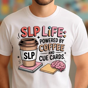 SLP Life Coffee PNG: Funny Speech Therapist Gift (Digital Download)