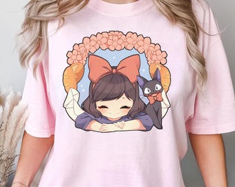Kikis Delivery Service Shirt, Sweatshirt, Hoodie, Studio Ghibli Shirt, Chihiro, No Face, Haku Shirt, Studio Ghibli Gift Shirt, Y2K Shirt
