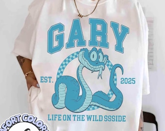 Camisa a cuadros retro de Gary De'Snake "Vida salvaje", camiseta a juego de Disney Zootopia 2, Zootrópolis, viaje familiar a Disneyland 2026