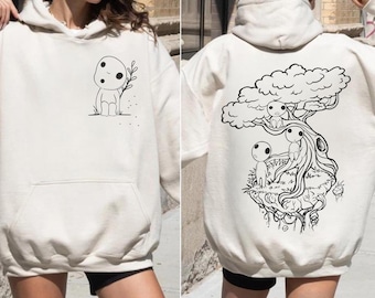 Camiseta vintage de la Princesa Mononoke, sudadera, sudadera con capucha, camiseta de Studio Ghibli, camiseta de la Princesa Mononoke, camiseta de regalo de Studio Ghibli, camiseta Y2K