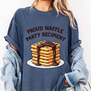 Proud Waffle Party Recipient Png, Waffles PNG, Waffles with Syrup Png, Waffle Clipart, Breakfast png, food png, Printable, Digital Download