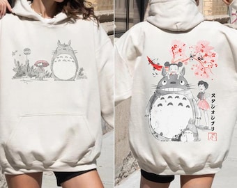 My Neighbor Totoro Shirt, Sweatshirt, Hoodie, Studio Ghibli Shirt, Princess Mononoke Shirt, Studio Ghibli Gift Shirt, Y2K Shirt