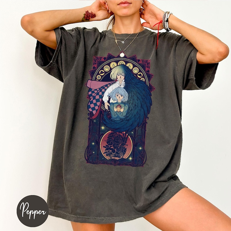 Howl_s Moving Castle Shirt, Sweatshirt, Hoodie,Studio Ghibli Shirt, My Neighbor Totoro Shirt, Studio Ghibli Gift Shirt, Y2K Movie Shirt image 1