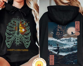 Howl's Moving Castle Calcifer Shirt, Sweatshirt, Hoodie, Studio Ghibli Shirt, Howl's Moving Castle Shirt, Studio Ghibli Gift Tee, Y2K Shirt