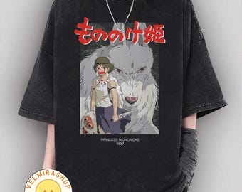 Vintage Princess Mononoke Shirt, Sweatshirt, Hoodie, Studio Ghibli Shirt, Mononoke Shirt, Studio Ghibli Gift Shirt, Y2K Shirt