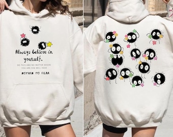 Camiseta Sootballs Susuwatari, sudadera, sudadera con capucha, camiseta de Studio Ghibli, camiseta de El castillo ambulante, camiseta de regalo de Studio Ghibli, camiseta Y2K