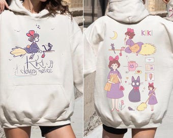 Camiseta de Kiki's Delivery Service, sudadera, sudadera con capucha, camiseta de Studio Ghibli, camiseta de La Princesa Mononoke, camiseta de regalo de Studio Ghibli, camiseta Y2K