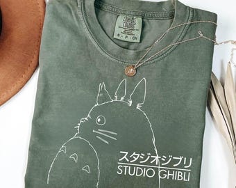 Camiseta, sudadera, sudadera con capucha de Totoro, camiseta de Studio Ghibli, camiseta de Mi Vecino Totoro, camiseta de regalo de Studio Ghibli, camiseta de película Y2K