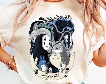 Spirited Away No Face Shirt, Sweatshirt, Hoodie, Studio Ghibli Shirt, My Neighbor Totoro Shirt, Studio Ghibli Gift Shirt, Y2K Shirt