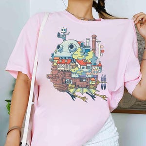 Shirt Studio Ghibli-personages, sweater, hoodie, shirt Studio Ghibli, My Neighbor Totoro-shirt, shirt Studio Ghibli cadeau, Y2K-filmshirt afbeelding 5