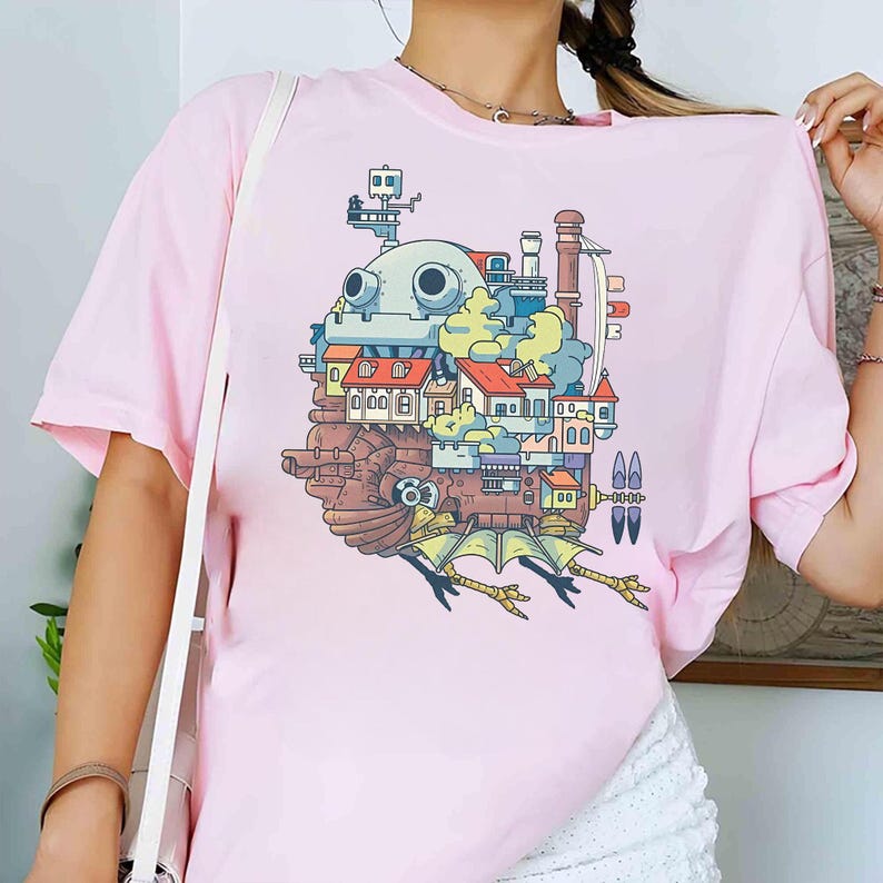 Shirt Studio Ghibli-personages, sweater, hoodie, shirt Studio Ghibli, My Neighbor Totoro-shirt, shirt Studio Ghibli cadeau, Y2K-filmshirt afbeelding 5