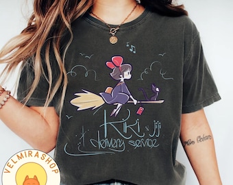 Vintage Kiki's Delivery Service Shirt, Sweatshirt, Hoodie, Studio Ghibli Shirt, Kiki's Jiji Shirt, Studio Ghibli Gift Shirt, Y2K T-Shirt