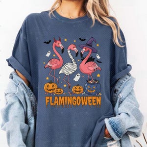 Summer Halloween Flamingo png, I Freaking Love Summer PNG, Funny Halloween Funny, Horror Characters png, Halloween in Summer Digital Shirt