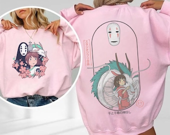 Camiseta de El viaje de Chihiro, sudadera, sudadera con capucha, camiseta de Studio Ghibli, camiseta de La princesa Mononoke, camiseta de regalo de Studio Ghibli, camiseta Y2K