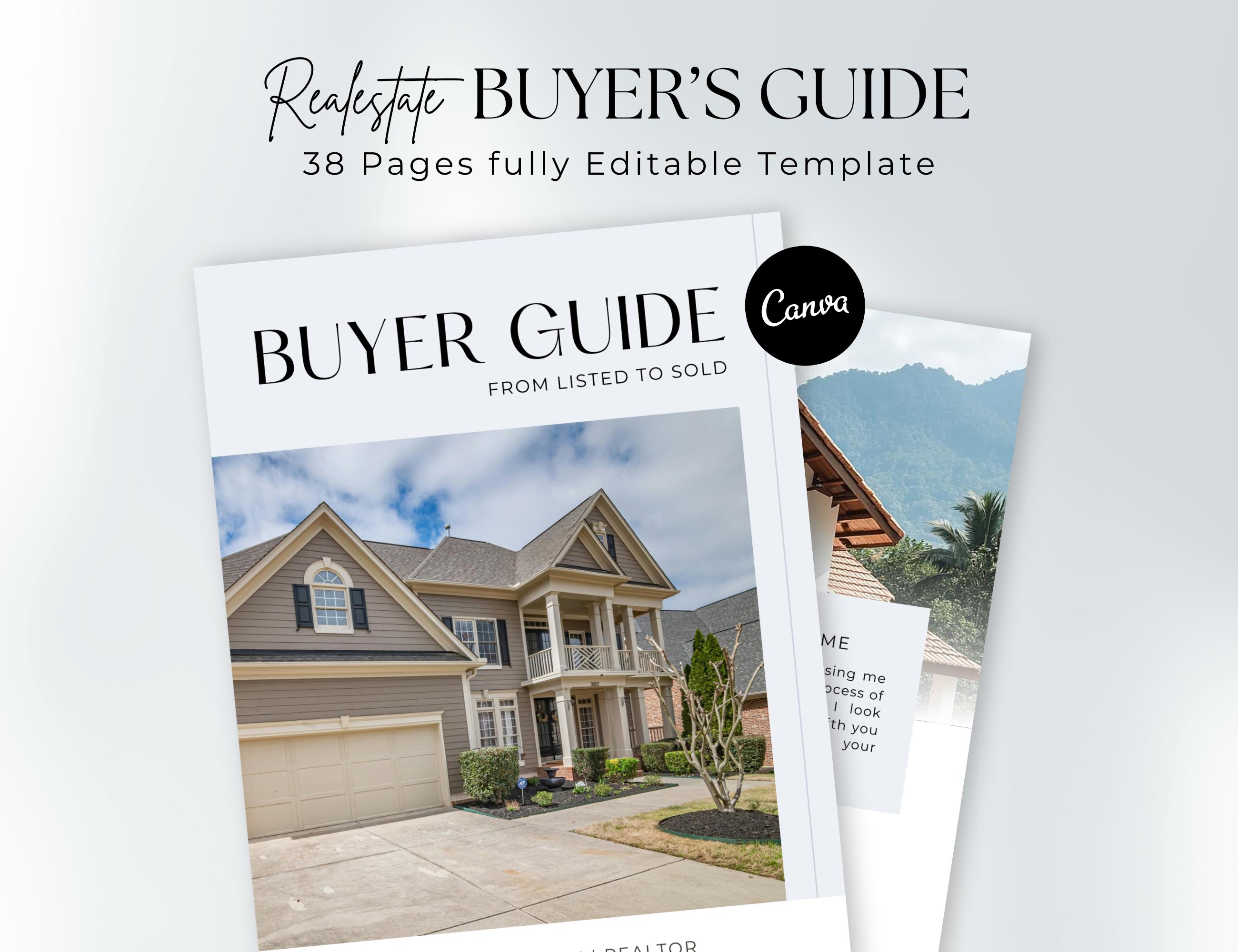 Real Estate Buyer Guide Template Canva | Home Buying Presentation ...
