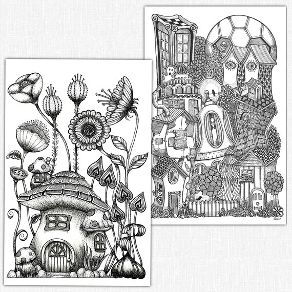 4 Digital Adult Coloring Pages Coloring Pages Kids Coloring Pages Download Printable Coloring Pages Coloring Book Pdf Digital Coloring Page