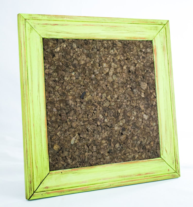 Distressed Lime Green Bulletin Board 12x12 Etsy