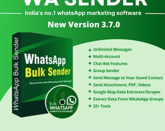 WhatsApp Bulk Message Sender Software v4.0.7 (One Year Subscription)