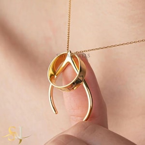 925 Silver Engagement Ring Keeper,  Ring Holder Necklace Wishbone, Good Luck Pendant, Dainty Jewelry, Gift For Doctor Nurse
