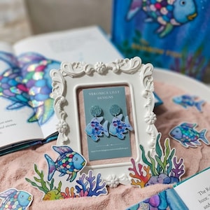 Acrylic earrings - Rainbow fish