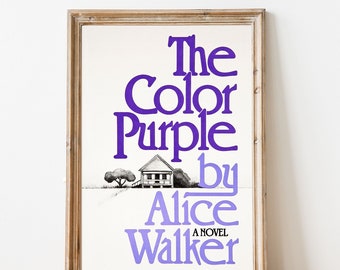Classic Book Cover  | Alice Walker | IThe Color Purple | GLASSLION DIGITAL DOWNLOAD | Printable Art