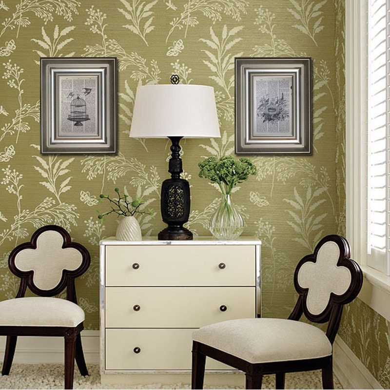 Birdcage Print on a Vintage Dictionary Page Etsy