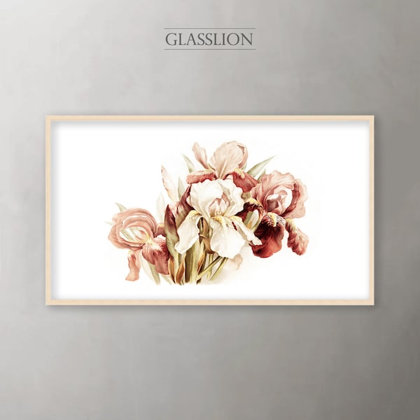 Samsung Frame TV Art |  Pink Iris | DIGITAL DOWNLOAD