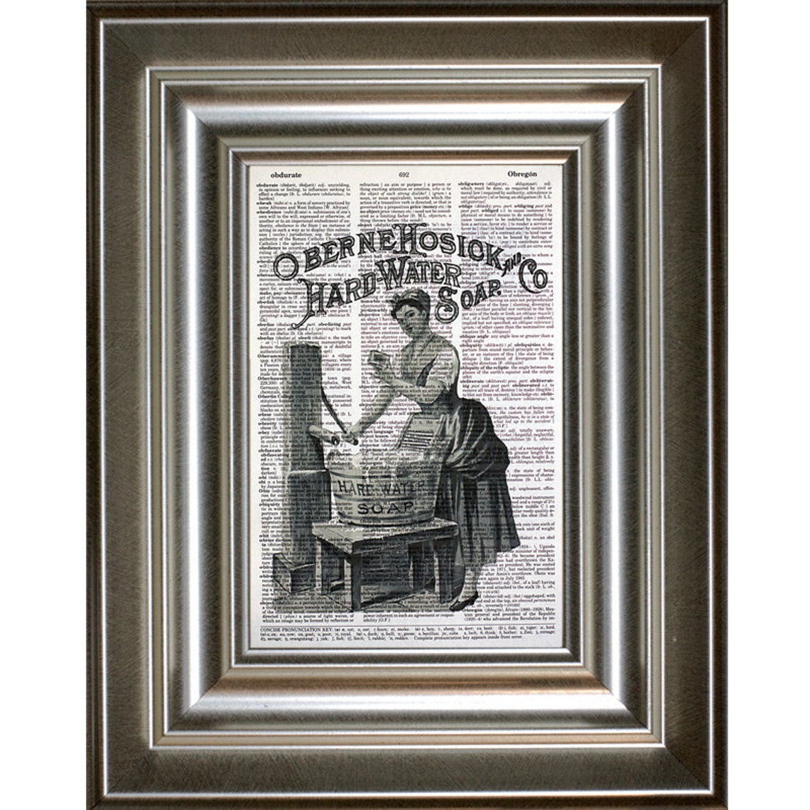 Vintage Laundry Soap Print on a Vintage Dictionary Page | Etsy