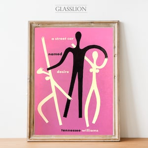 Classic Book Cover  | A Streetcar Named Desire | GLASSLION DIGITAL DOWNLOAD | Printable Art