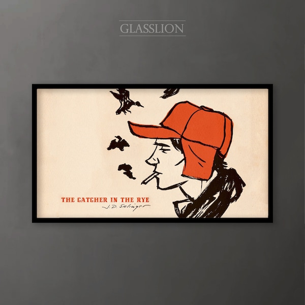 Samsung Frame TV Art |  Catcher in the Rye with Title | DIGITAL DOWNLOAD