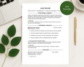 Internship Resume Template Bundle: ATS-Friendly Cover Letter, Student Design (Google Docs, Word, Pages)