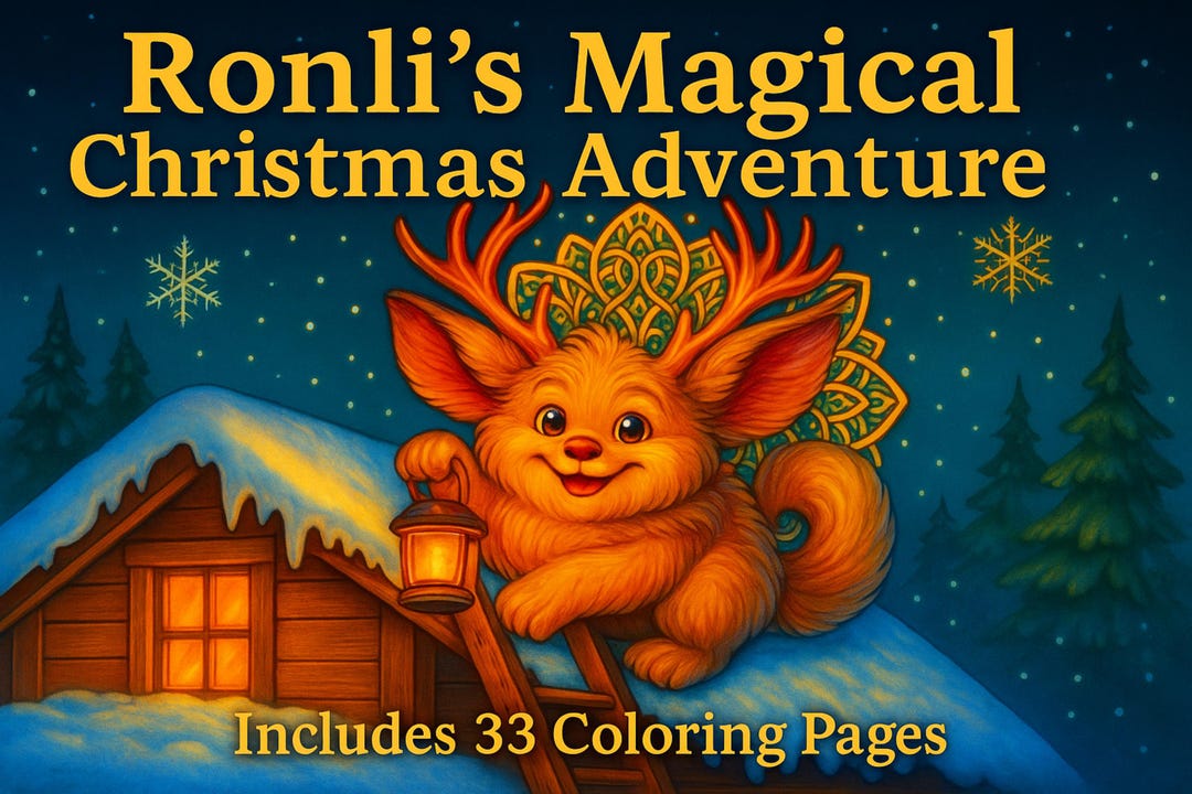 Ronli’s Magical Christmas Story & Coloring Book – Heartwarming Tale ...