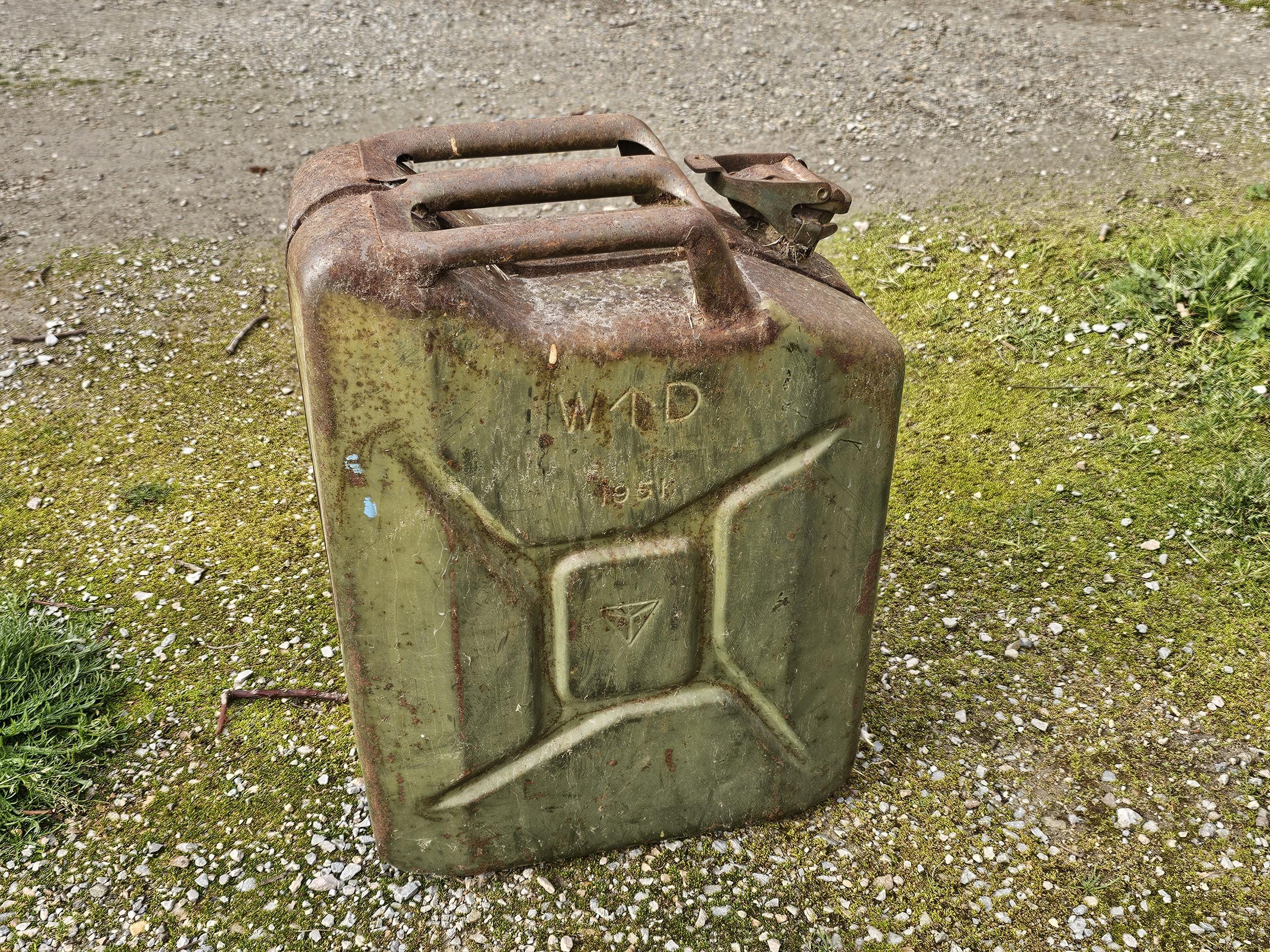 Vintage Army Gas Can - Etsy