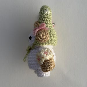 Miffy Bunny Flower Keychain | Crochet Bag Charm | Miffy Plush Gift image 2