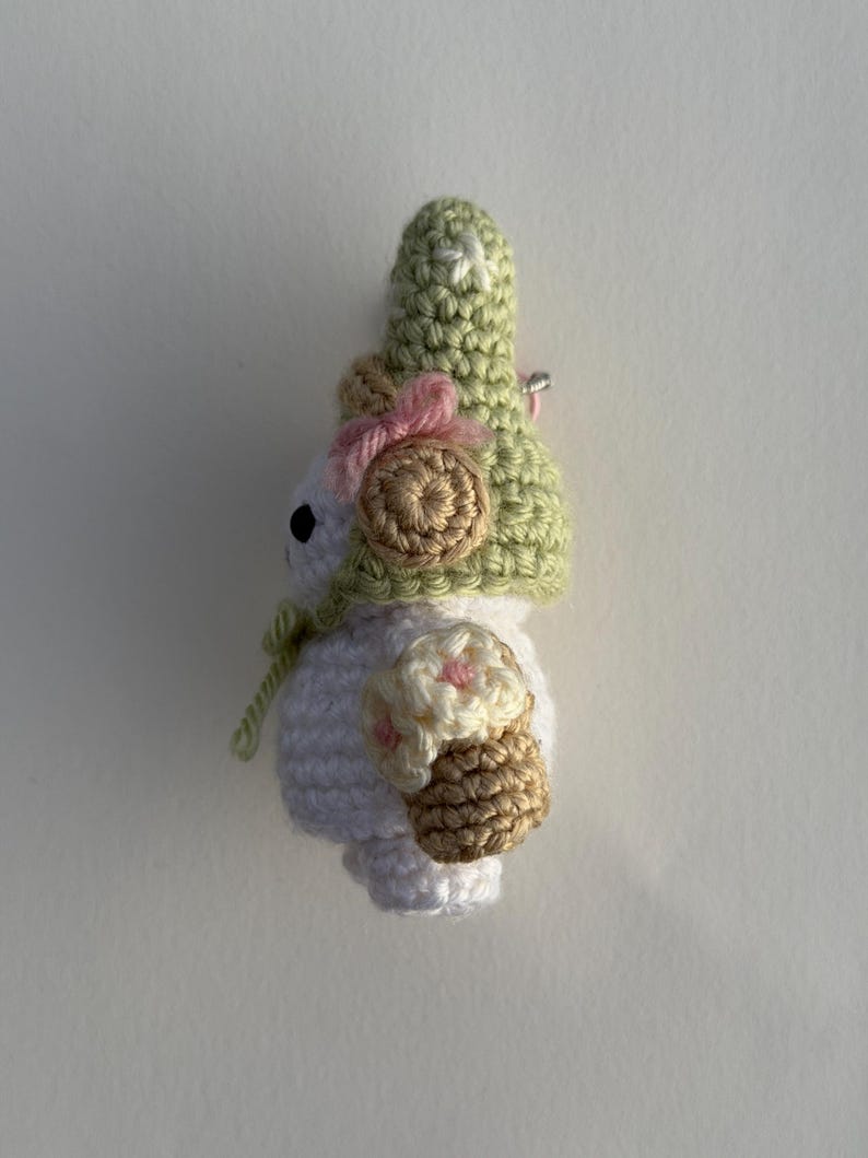 Miffy Bunny Flower Keychain | Crochet Bag Charm | Miffy Plush Gift image 2
