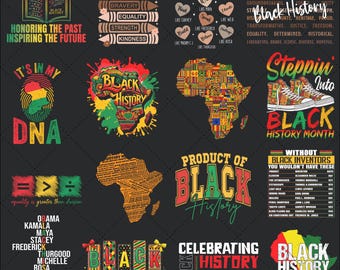 Paquete PNG del Mes de la Historia Afroamericana (16 diseños), Paquete PNG del Día de Martin Luther King 2026, Afroamericano, Cultura Negra, Tengo un sueño