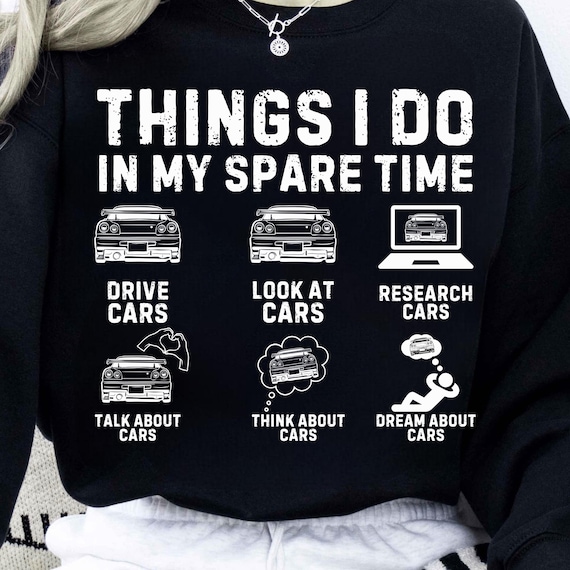 Things I Do in My Spare Time Funny Car Guy T-Shirt PNG SVG, Car Lover Gift, Birthday Tee, Gift for Husband, Father, Dad, Muscle Car