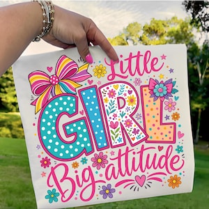 Sassy Little Girl PNG, Coquette Bow Dalmatian png Design, Cute Trendy Girl Graphic Download image 1